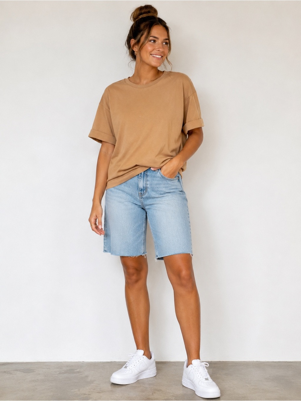 Anthropologie Daily Ritual Terry Cotton & Modal Slouch Short-sleeve Sweatshirt